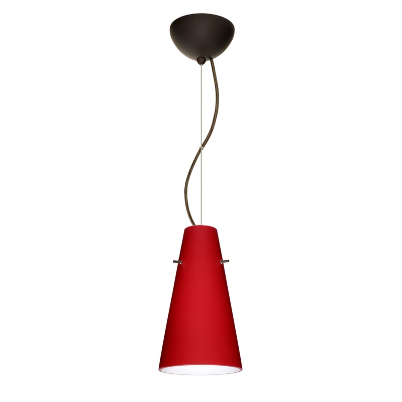Besa 1KX-4124RM-LED-BR Cierro One Light Pendant Bronze