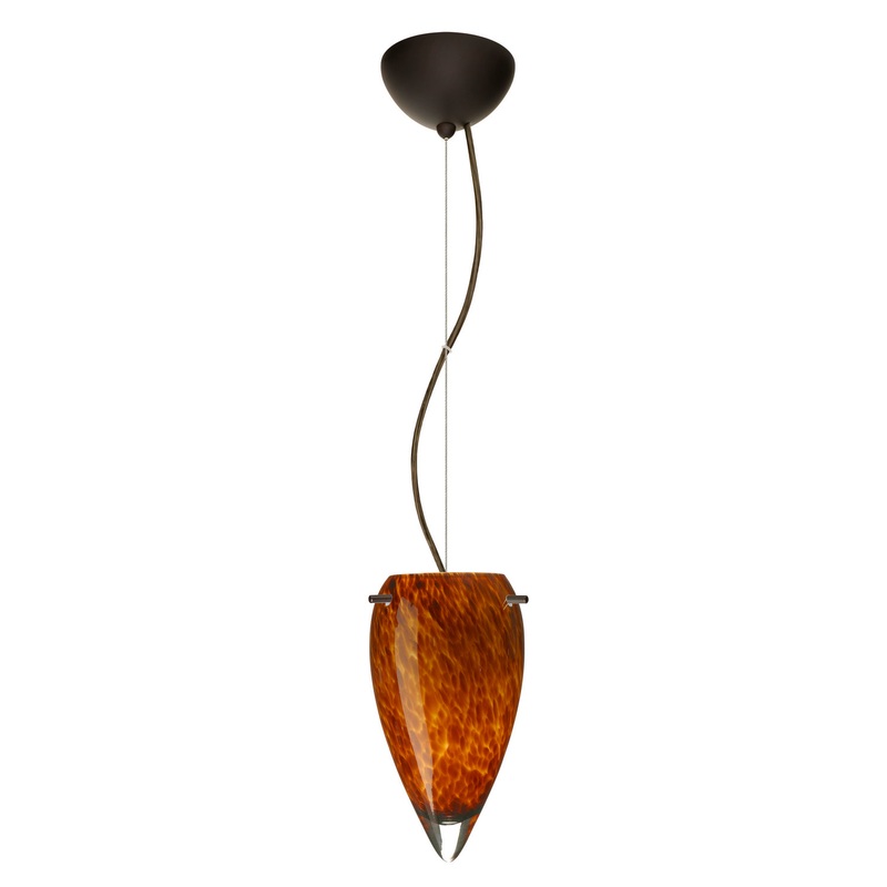 Besa 1KX-412518-LED-BR Juli One Light Pendant Bronze (Discontinued)
