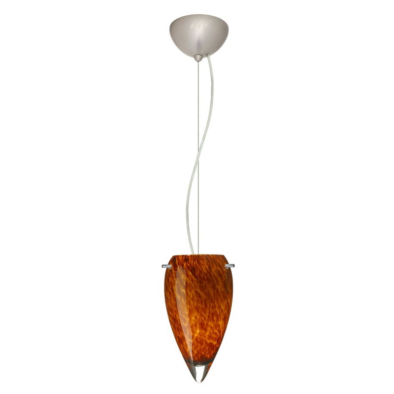 Besa 1KX-412518-LED-SN Juli One Light Pendant Satin Nickel (Discontinued)