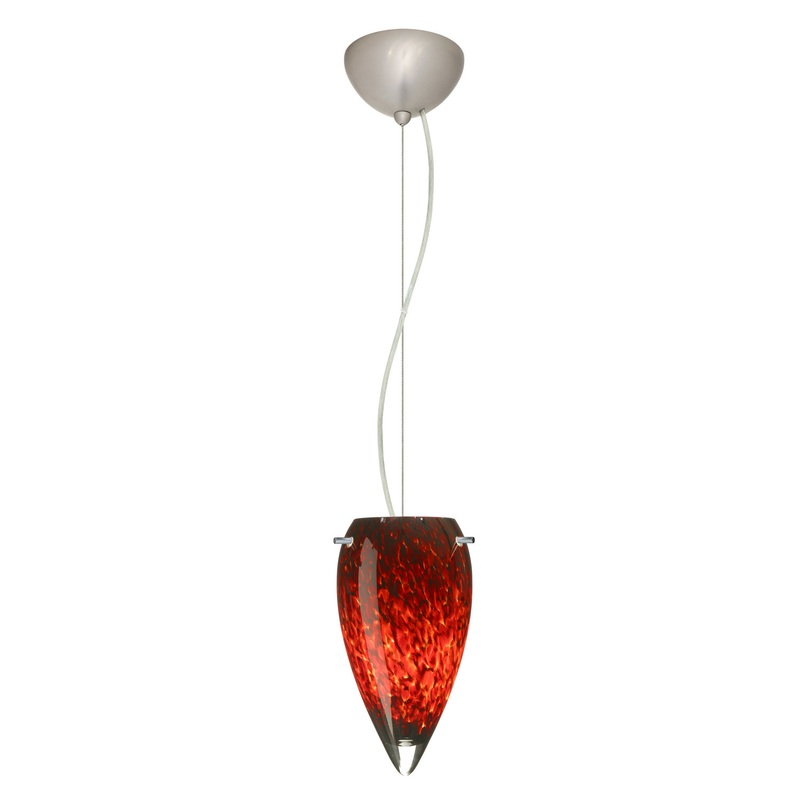 Besa 1KX-412541-LED-SN Juli One Light Pendant Satin Nickel (Discontinued)