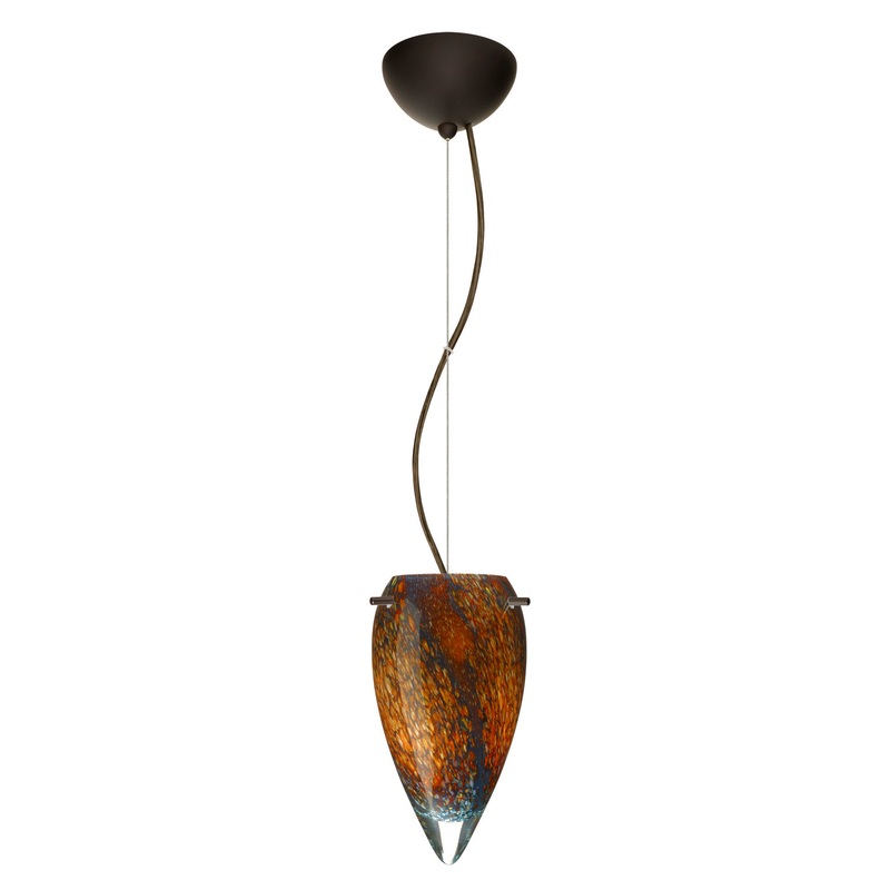 Besa 1KX-4125CE-LED-BR Juli One Light Pendant Bronze (Discontinued)