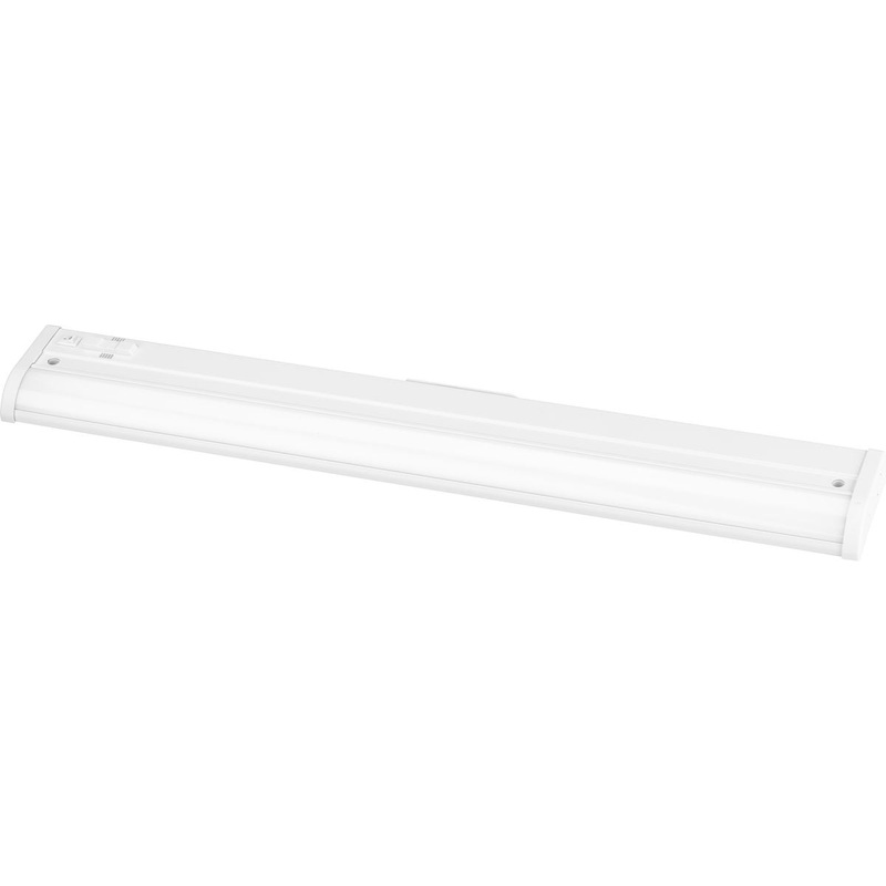 Progress P700027-028-CS Hide-A-Lite Collection 24" LED 5-CCT Linear Undercabinet Light