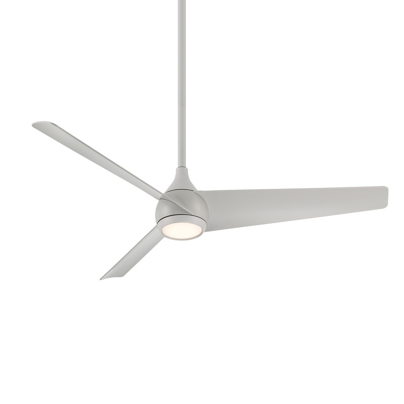 Minka-Aire F678L-GRY Twist 52" Ceiling Fan, Grey
