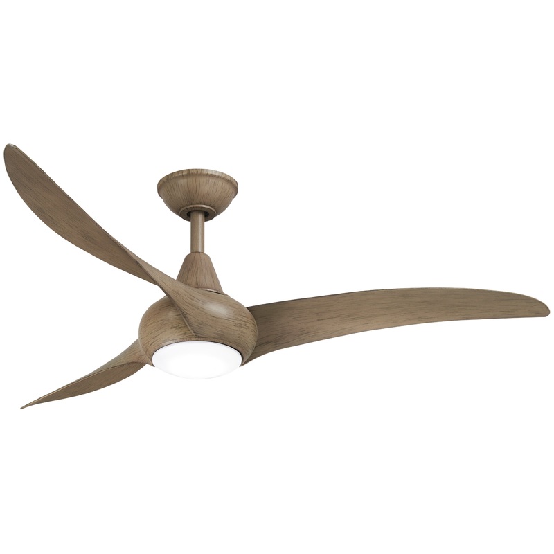 Minka-Aire F844-AMP Light Wave - 3-Blade LED 52" Ceiling Fan, Ash Maple