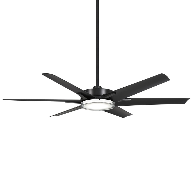 Minka-Aire F866L-CL Deco 65" Ceiling Fan, Coal
