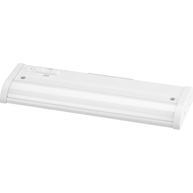 Progress P700025-028-CS Hide-A-Lite Collection 12" LED 5-CCT Linear Undercabinet Light