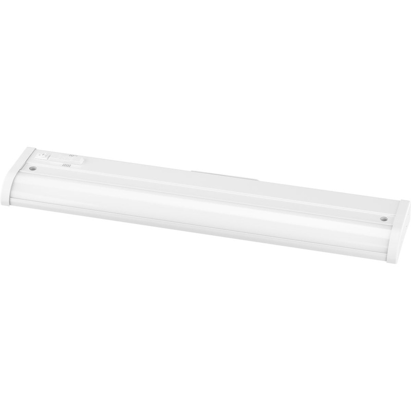 Progress P700026-028-CS Hide-A-Lite Collection 18" LED 5-CCT Linear Undercabinet Light