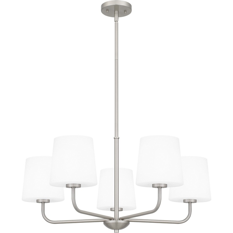Quoizel GGR5028BN Gallagher Five Light Chandelier, Brushed Nickel