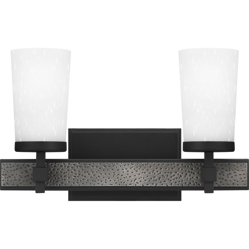 Quoizel DAL8615EK Dalton Two Light Bath, Earth Black (Discontinued)
