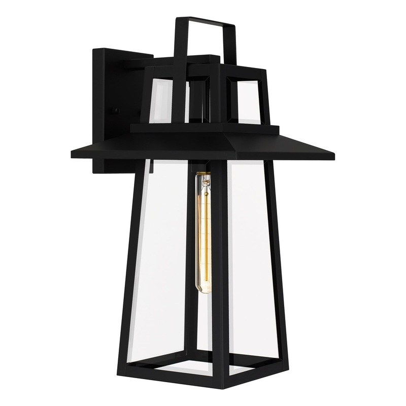 Quoizel DEV8410MBK Devonport One Light Outdoor Wall Mount, Matte Black