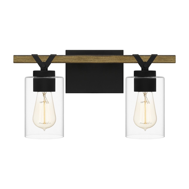 Quoizel DEVN8616MBK Devon Court Two Light Bath, Matte Black