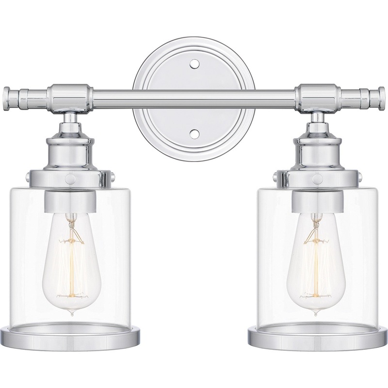 Quoizel DIX8615C Dixie Two Light Bath, Polished Chrome (Discontinued)