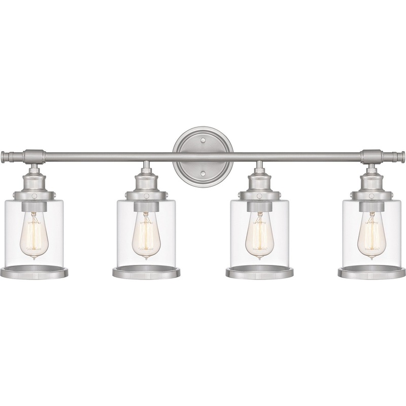 Quoizel DIX8632BN Dixie Four Light Bath, Brushed Nickel (Discontinued)