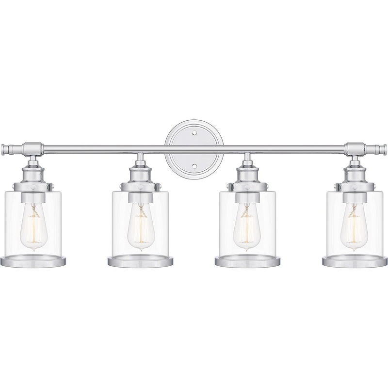 Quoizel DIX8632C Dixie Four Light Bath, Polished Chrome (Discontinued)