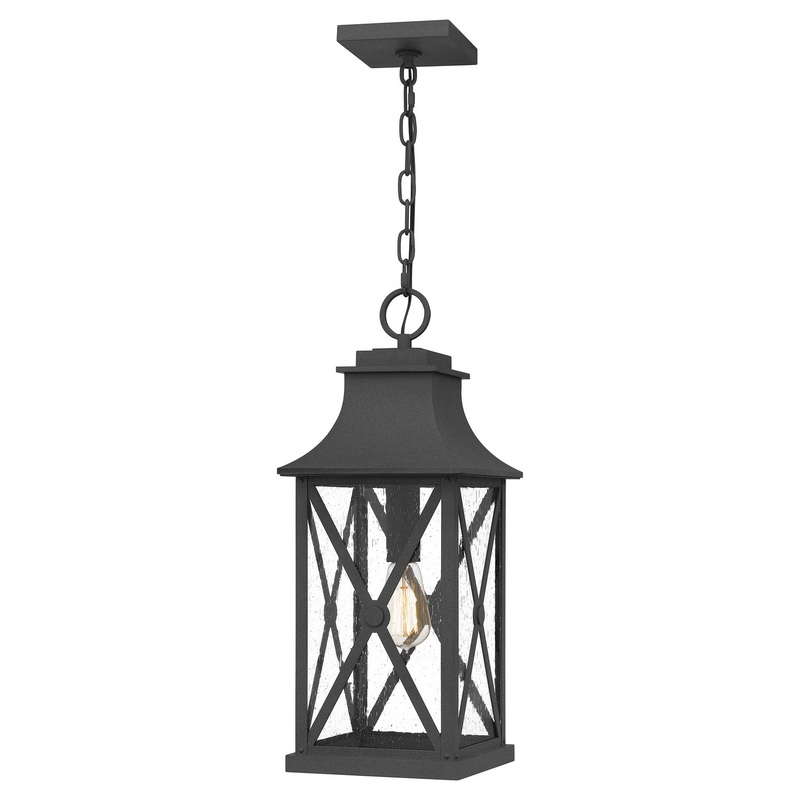 Quoizel ELB1509MB Ellerbee One Light Mini Pendant, Mottled Black (Discontinued)