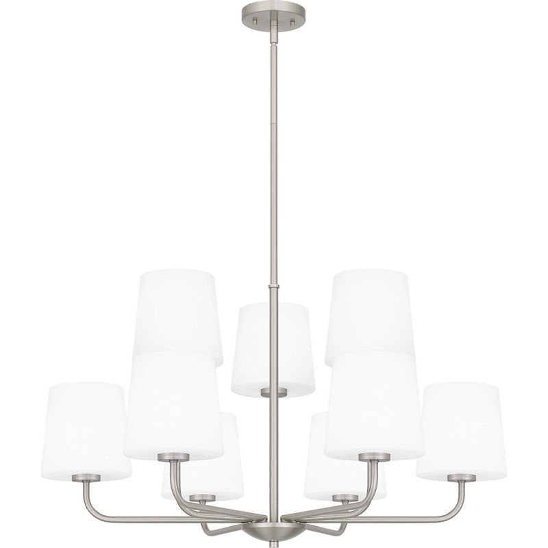 Quoizel GGR5032BN Gallagher Nine Light Chandelier, Brushed Nickel