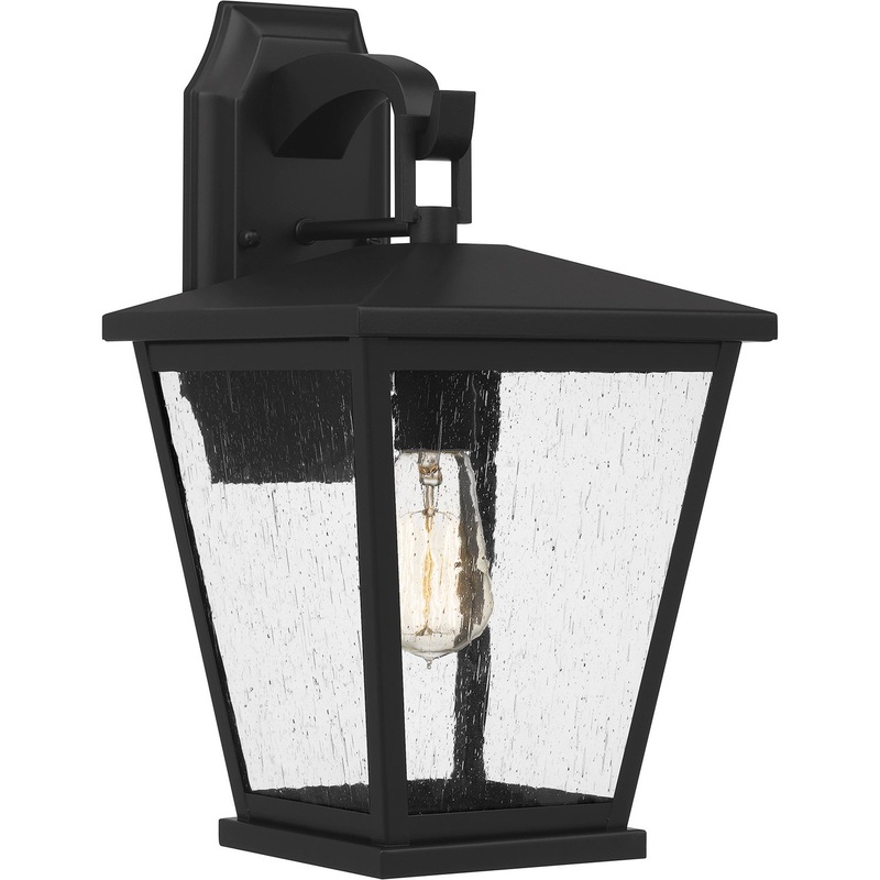 Quoizel JFY8409MBK Joffrey One Light Outdoor Wall Mount, Matte Black (Discontinued)