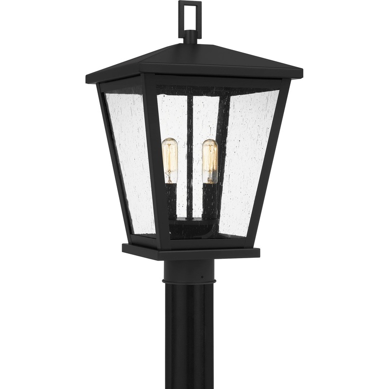 Quoizel JFY9011MBK Joffrey One Light Outdoor Post Mount, Matte Black (Discontinued)