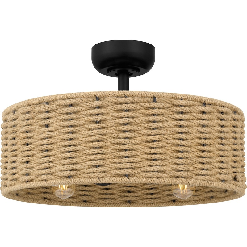 Quoizel QFA6201MBK Islander Ceiling Fan, Matte Black