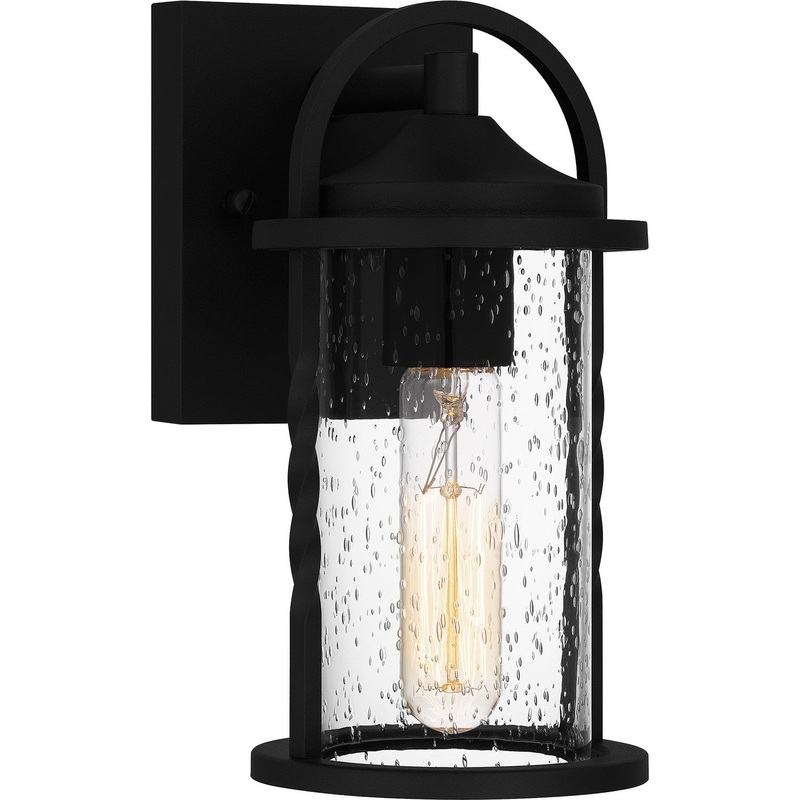 Quoizel RCE8405EK Reece One Light Outdoor Wall Mount, Earth Black (Discontinued)