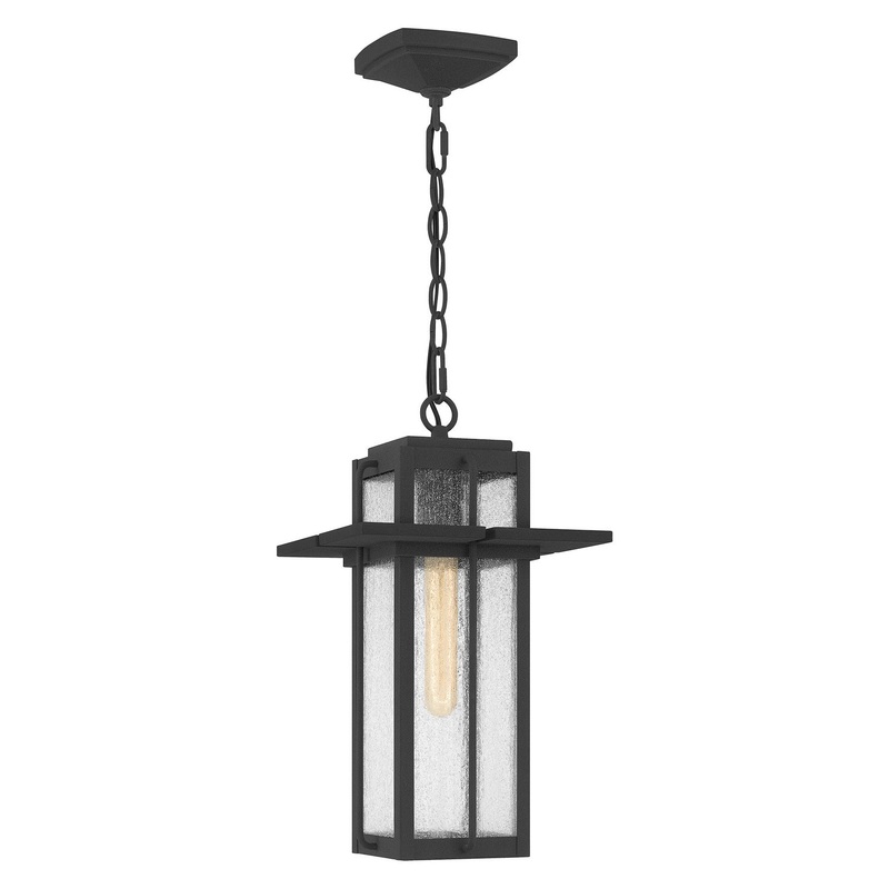 Quoizel RDL1509MB Randall One Light Mini Pendant, Mottled Black (Discontinued)