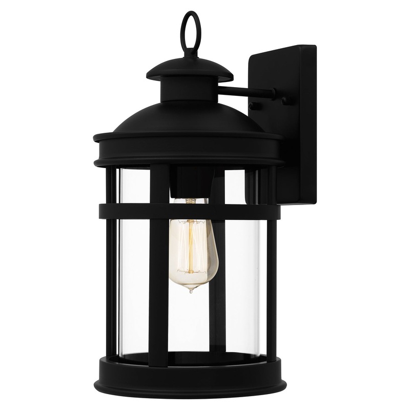 Quoizel SCO8408MBK Scout One Light Outdoor Wall Mount, Matte Black