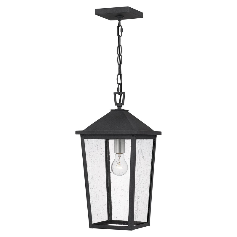 Quoizel STNL1509MB Stoneleigh One Light Mini Pendant, Mottled Black