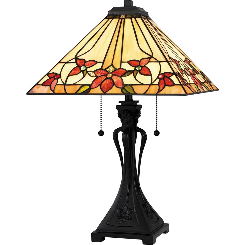 Quoizel TF6153MBK Yosemite Two Light Table Lamp, Matte Black