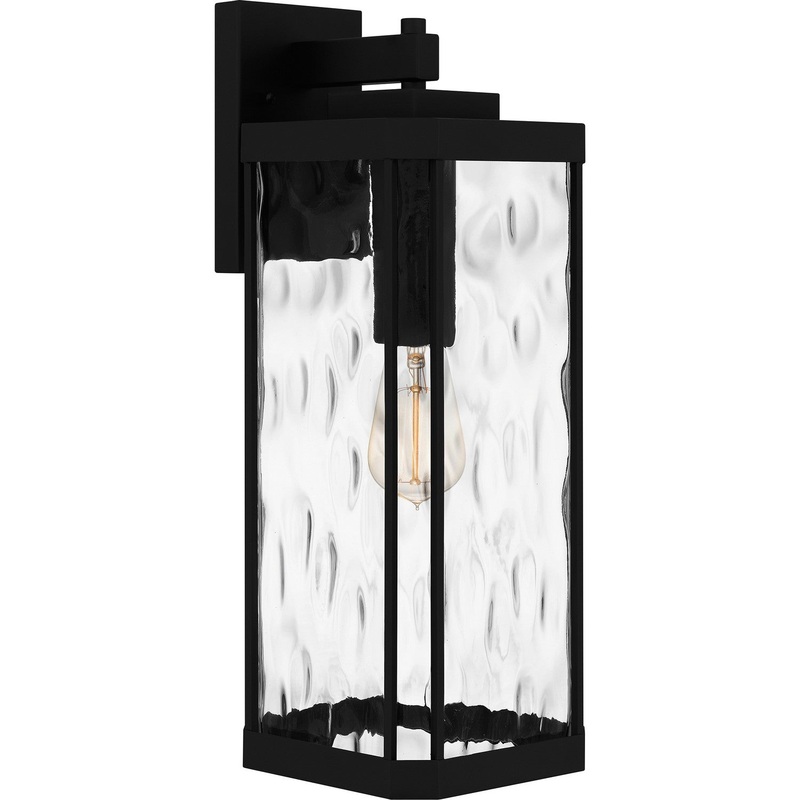 Quoizel BCR8407MBK Balchier One Light Outdoor Wall Mount, Matte Black