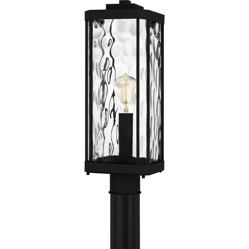 Quoizel BCR9007MBK Balchier One Light Outdoor Post Mount, Matte Black