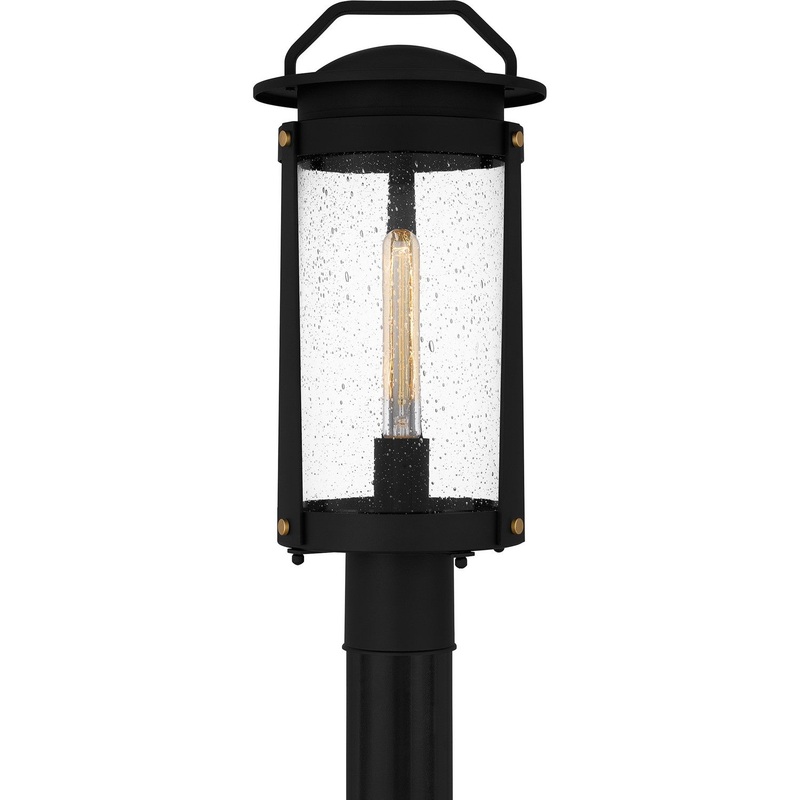 Quoizel CLI9009EK Clifton One Light Outdoor Post Mount, Earth Black