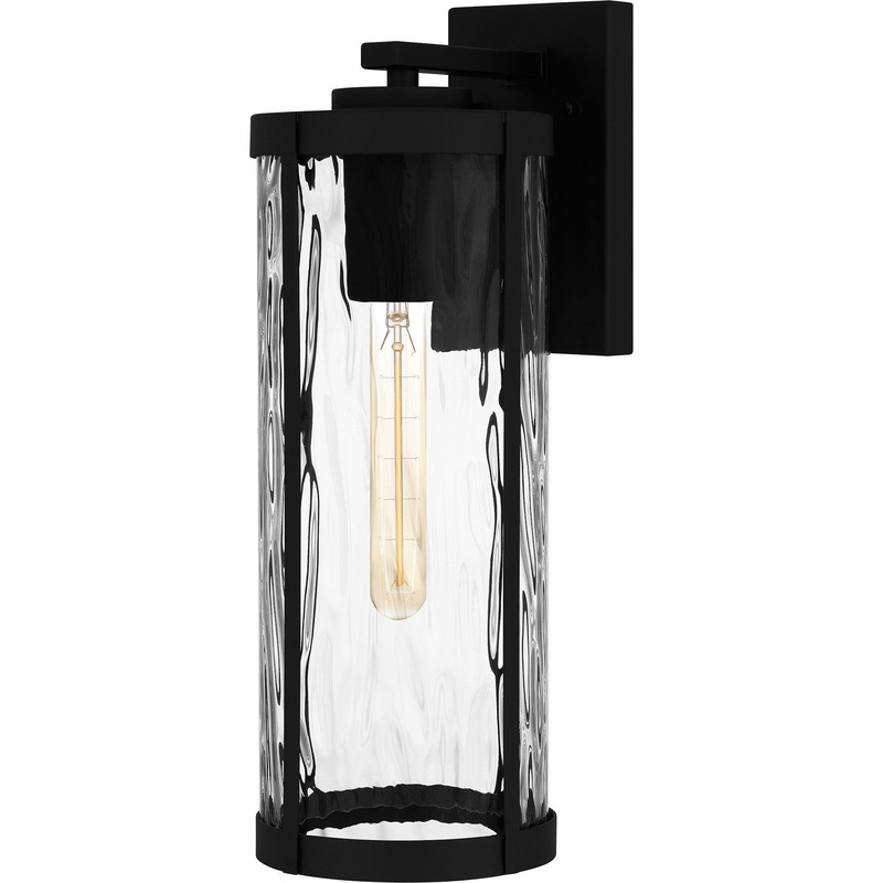 Quoizel CLP8406MBK Culpo One Light Outdoor Wall Mount, Matte Black