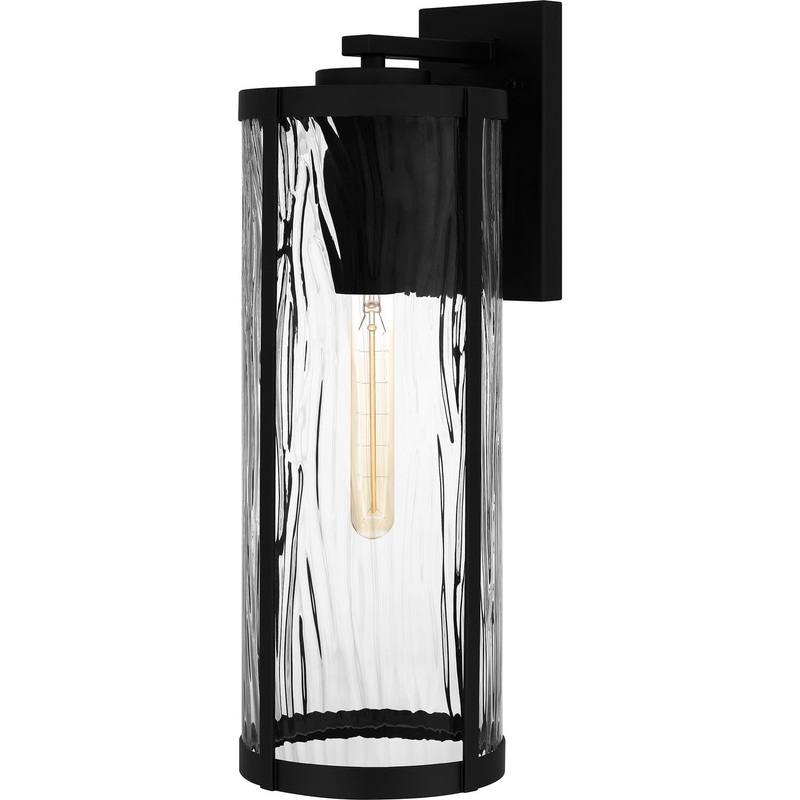 Quoizel CLP8407MBK Culpo One Light Outdoor Wall Mount, Matte Black