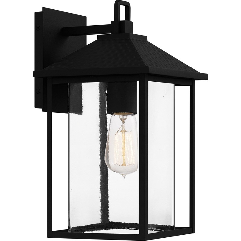 Quoizel FTC8408EK Fletcher One Light Outdoor Wall Mount, Earth Black