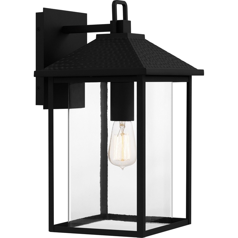 Quoizel FTC8410EK Fletcher One Light Outdoor Wall Mount, Earth Black