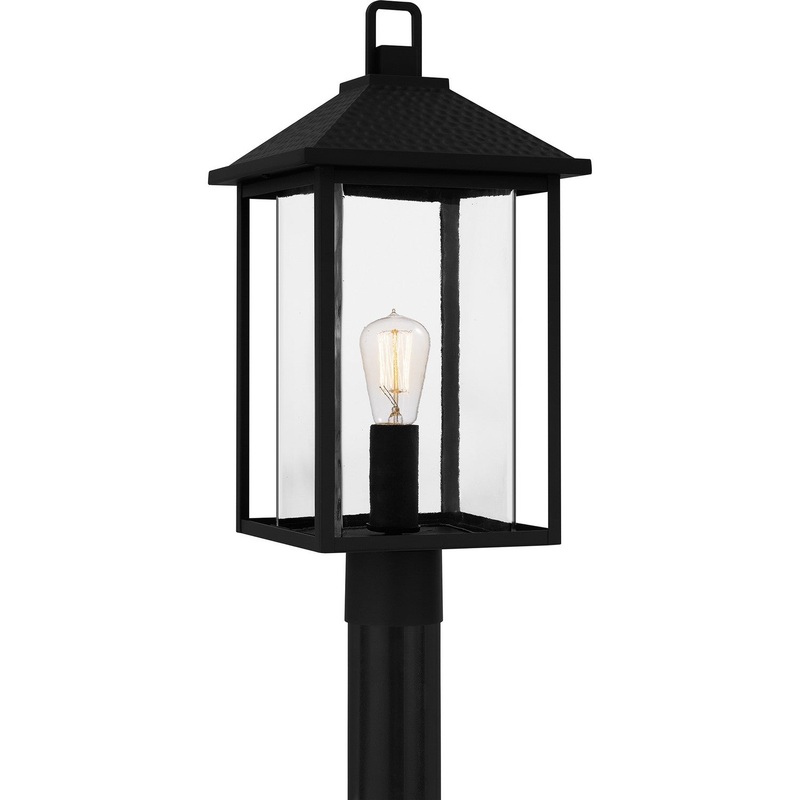 Quoizel FTC9010EK Fletcher One Light Outdoor Post Mount, Earth Black