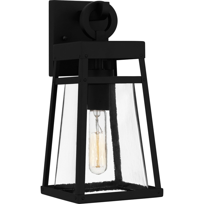 Quoizel GFY8406MBK Godfrey One Light Outdoor Wall Mount, Matte Black