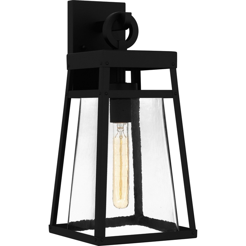 Quoizel GFY8408MBK Godfrey One Light Outdoor Wall Mount, Matte Black