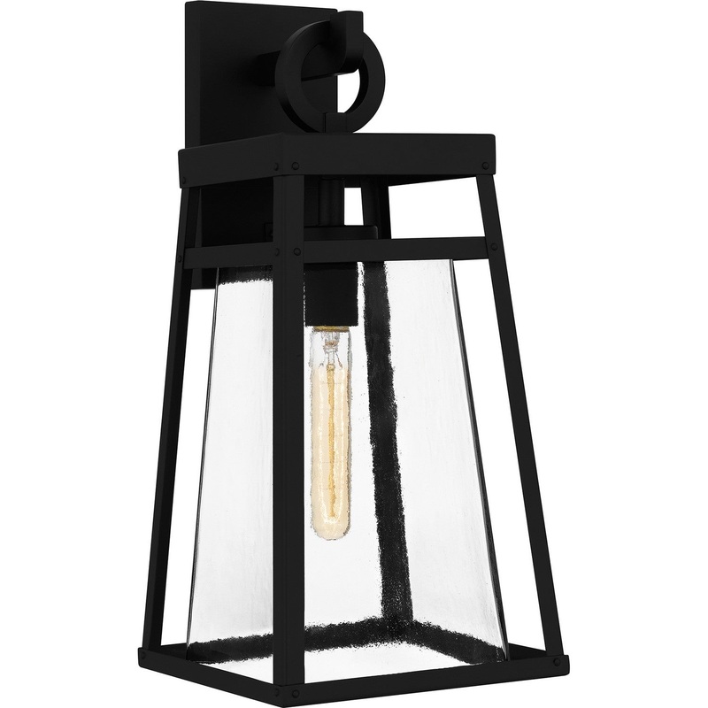 Quoizel GFY8409MBK Godfrey One Light Outdoor Wall Mount, Matte Black