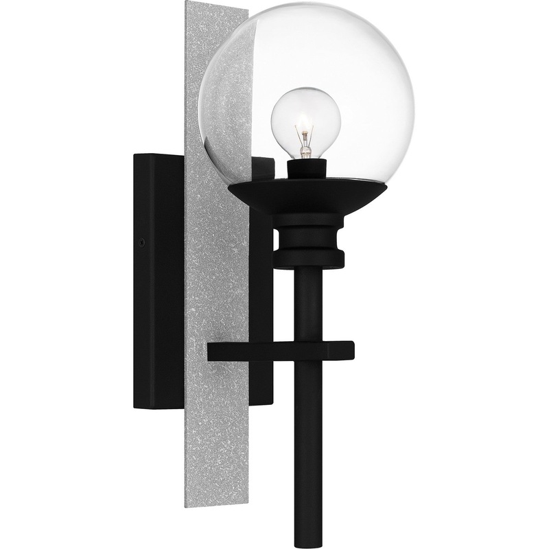 Quoizel GLS8406EK Gladstone One Light Outdoor Wall Mount, Earth Black (Discontinued)