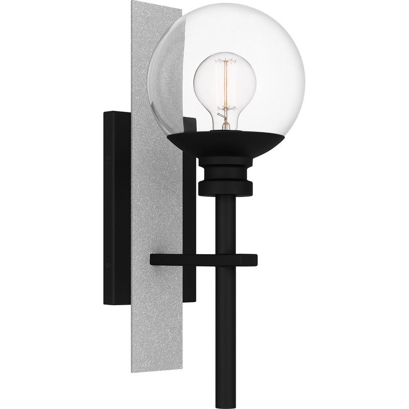 Quoizel GLS8408EK Gladstone One Light Outdoor Wall Mount, Earth Black (Discontinued)