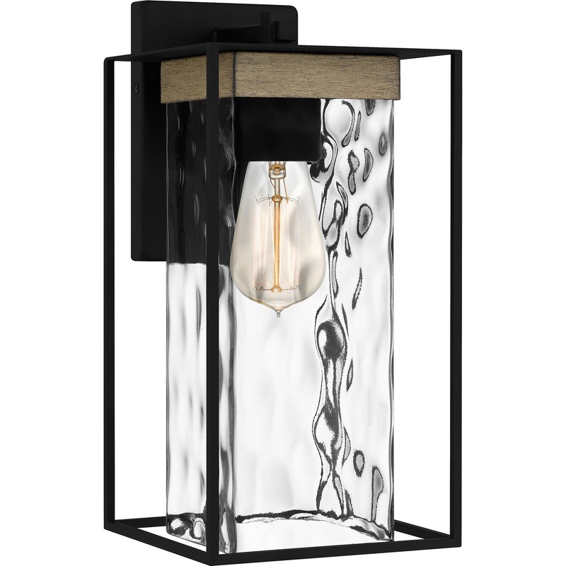 Quoizel LWD8407MBK Longwood One Light Outdoor Wall Mount, Matte Black