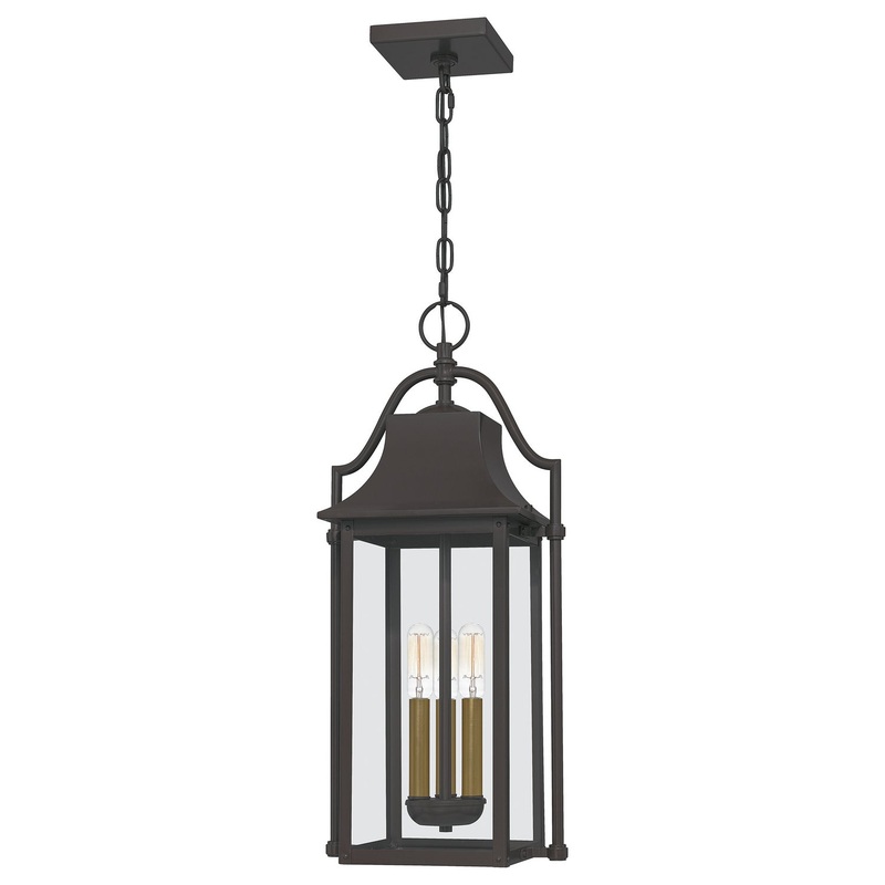 Quoizel MAN1511WT Manning Three Light Pendant, Western Bronze
