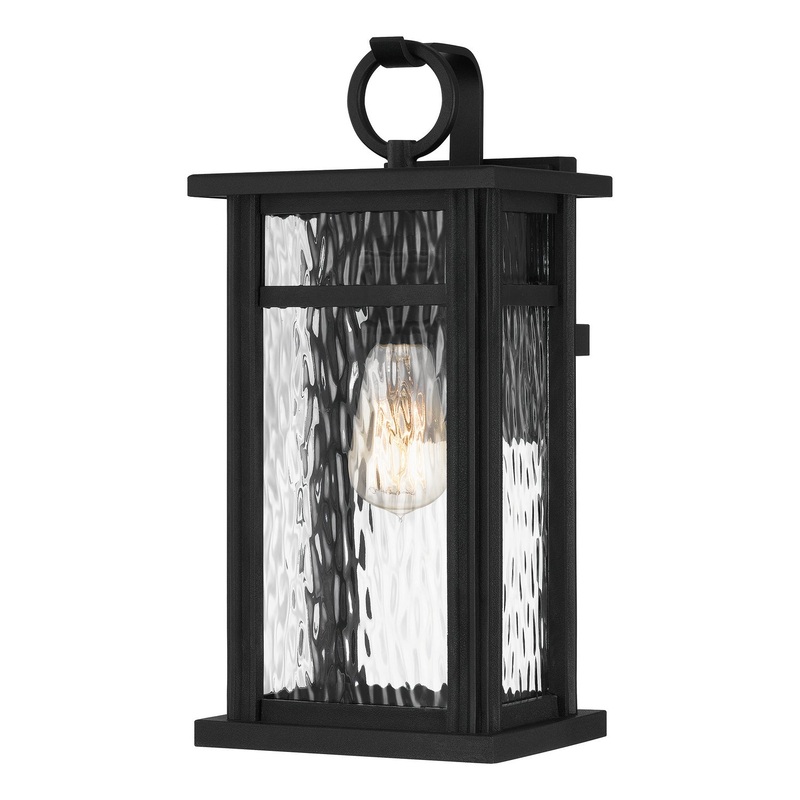 Quoizel MOI8408EK Moira One Light Outdoor Wall Mount, Earth Black