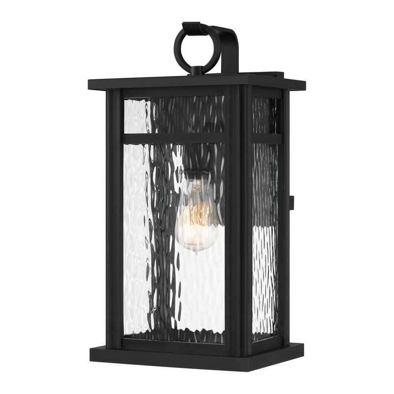 Quoizel MOI8409EK Moira One Light Outdoor Wall Mount, Earth Black