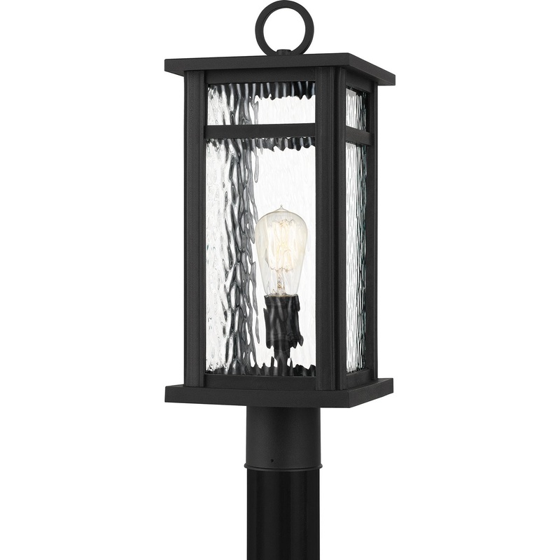 Quoizel MOI9008EK Moira One Light Outdoor Post Mount, Earth Black
