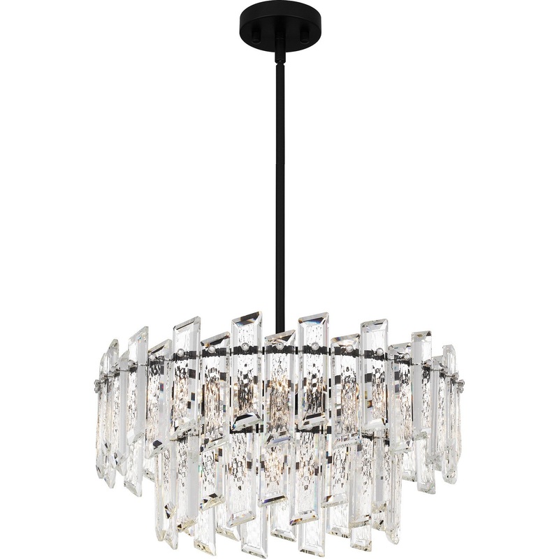 Quoizel PCDIN2819MBK Dion Six Light Pendant, Matte Black