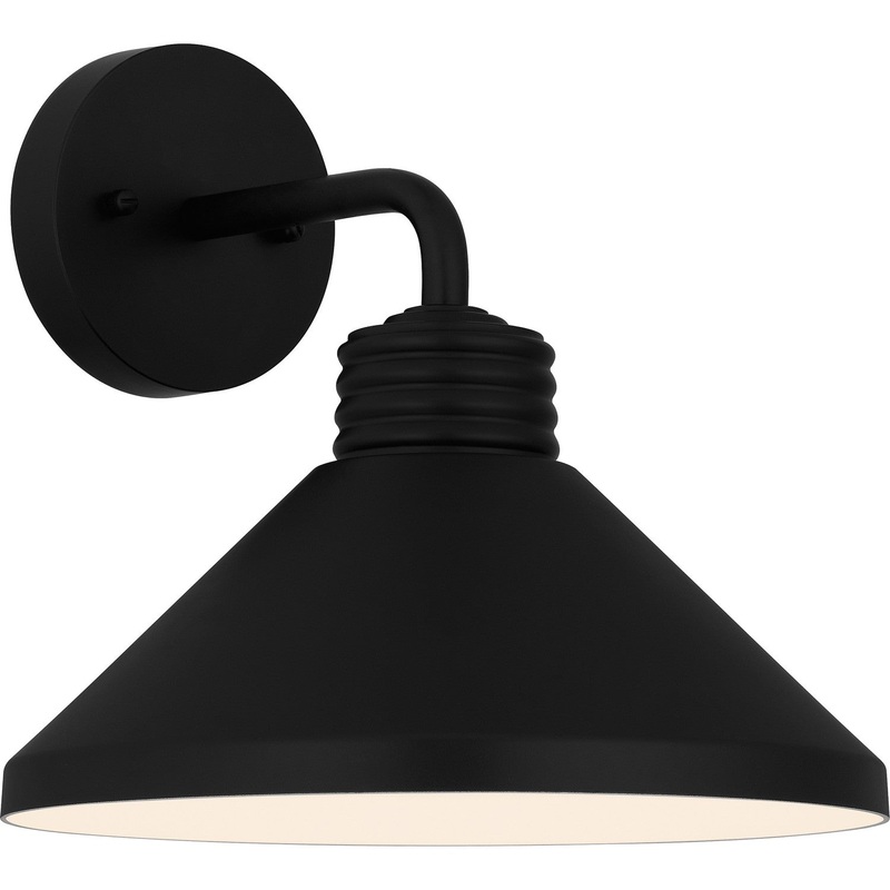 Quoizel REN8411MBK Rencher One Light Outdoor Wall Mount, Matte Black