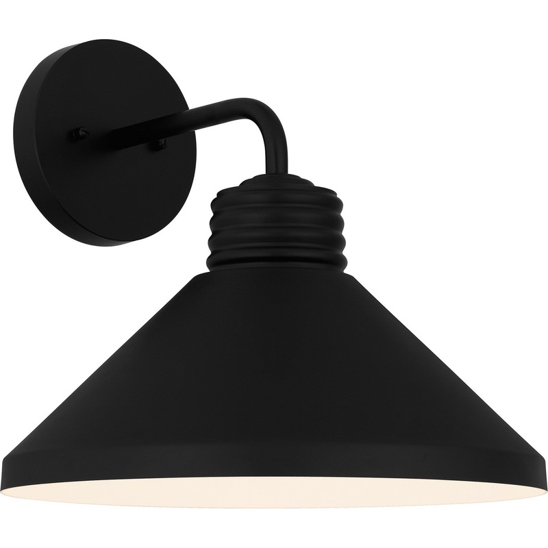 Quoizel REN8414MBK Rencher One Light Outdoor Wall Mount, Matte Black