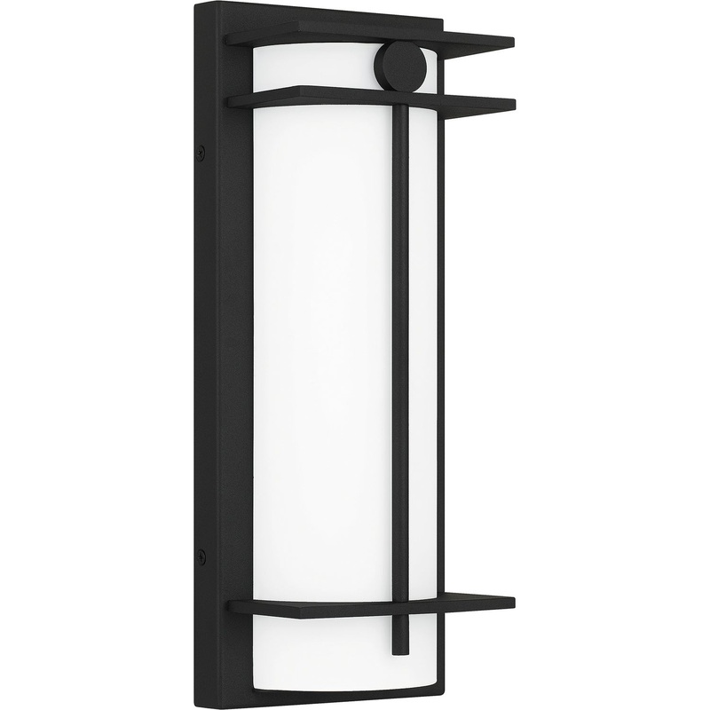 Quoizel SYN8406EK Syndall LED Outdoor Wall Mount, Earth Black (Discontinued)